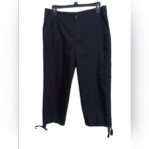 Liz Claiborne Black Capris Relaxed Fit
